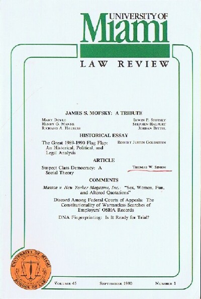Suspect Class Democracy: A Social Theory