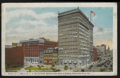 U.G. I. AND Y. M. C. A. BUILDINGS, BROAD AND ARCH STREETS, PHILADELPHIA, PENNSYLVANIA