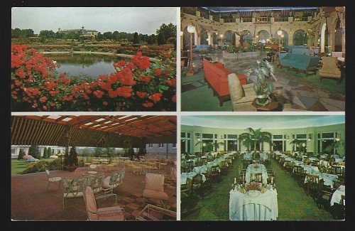 HOTEL HERSHEY, LOBBY, TERRACE AND DINING ROOM, HERSHEY, PENNSYLVANIA