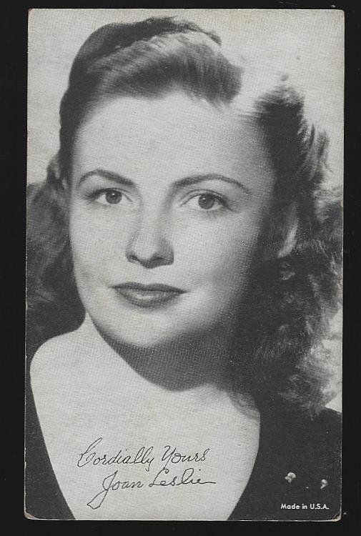 ARCADE CARD OF JOAN LESLIE