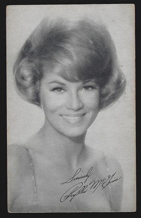 ARCADE CARD OF PHYLLIS MCGUIRE