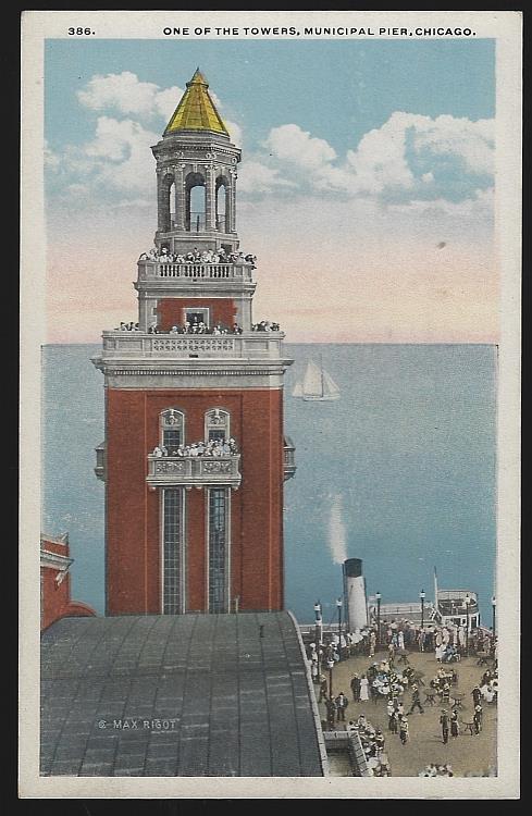 ONE OF THE TOWERS, MUNICIPAL PIER, CHICAGO, ILLINOIS
