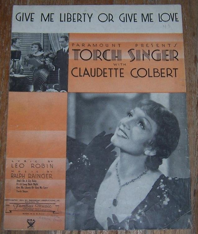 GIVE ME LIBERTY OR GIVE ME LOVE
