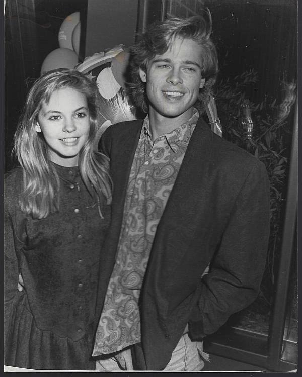 ORIGINAL PHOTOGRAPH BRAD PITT AND SHALANE MCCALL AT PIP'S