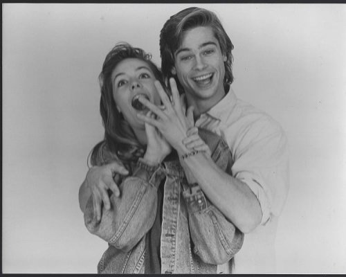 ORIGINAL PHOTOGRAPH BRAD PITT AND SHALANE MCCALL IN STUDIO