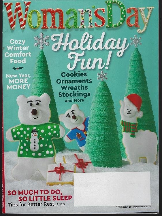 WOMAN'S DAY MAGAZINE DECEMBER 2017/JANUARY 2018