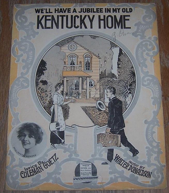 WE'LL HAVE A JUBILEE IN MY OLD KENTUCKY HOME