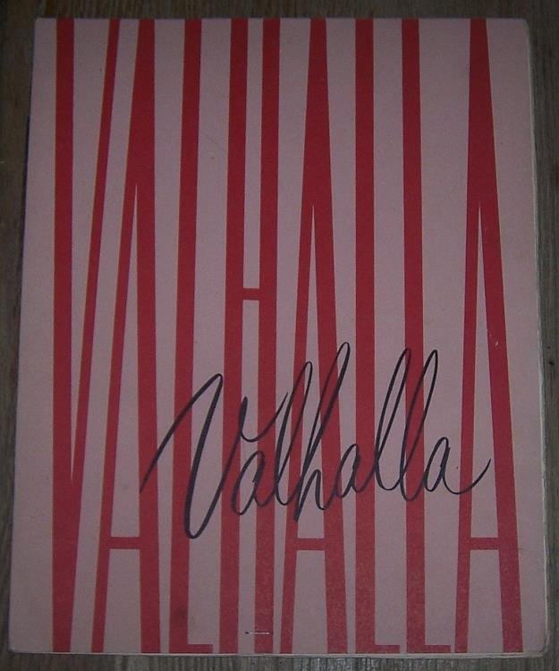 VINTAGE MENU FROM VALHALLA RESTAURANT