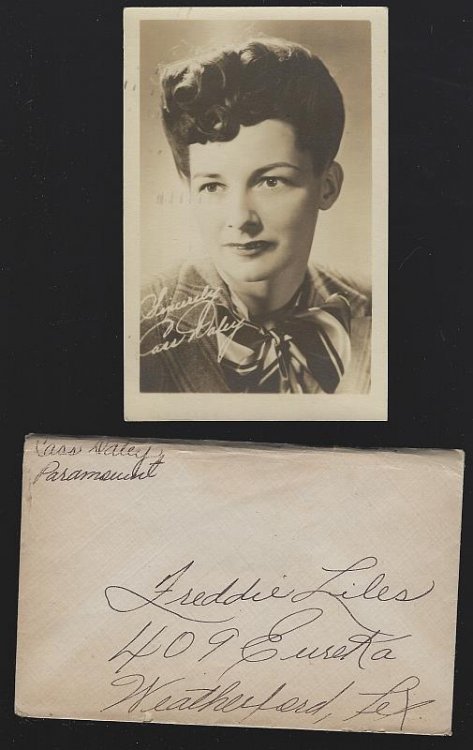 POSTCARD OF ACTRESS CASS DALEY