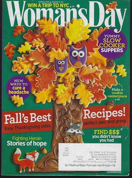 WOMAN'S DAY MAGAZINE NOVEMBER 2016