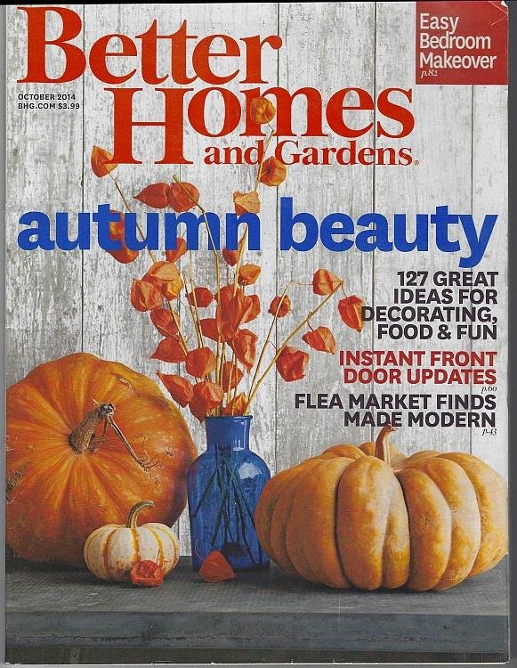 BETTER HOMES AND GARDENS MAGAZINE OCTOBER 2014