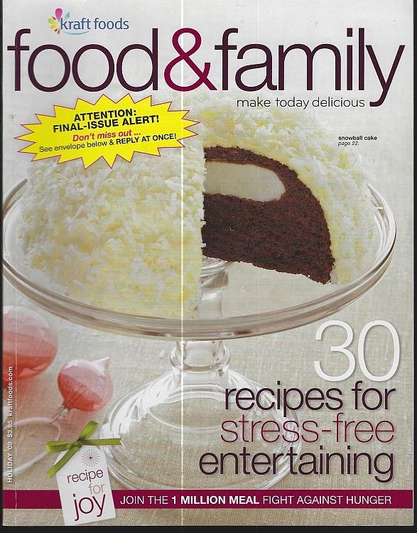 FOOD AND FAMILY MAGAZINE HOLIDAY 2009