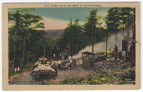 CAMP LIFE IN THE HEART OF THE MOUNTAINS