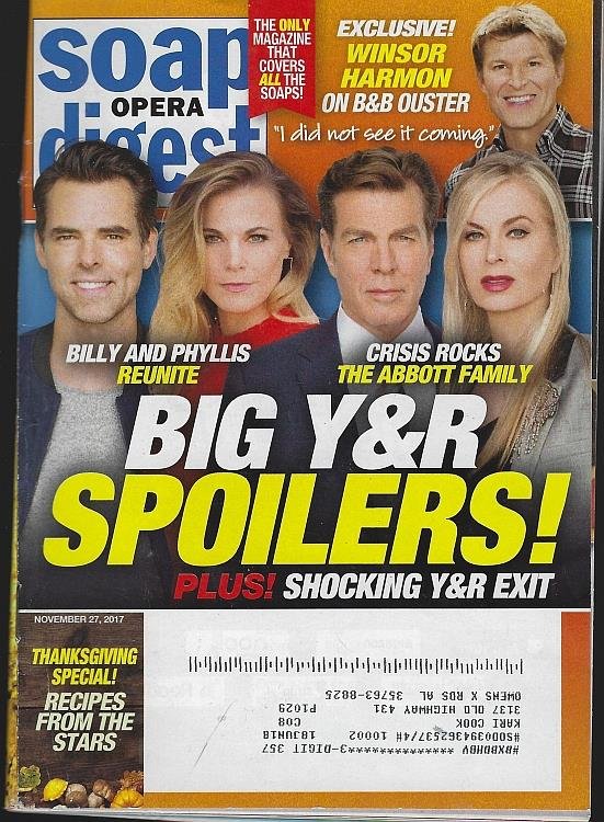 SOAP OPERA DIGEST NOVEMBER 27, 2017