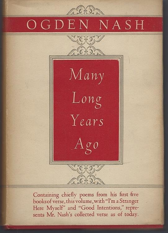 MANY LONG YEARS AGO