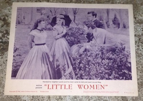 LOBBY CARD FOR LITTLE WOMEN STARRING JUNE ALLYSON AND ROSSANO BRAZZI