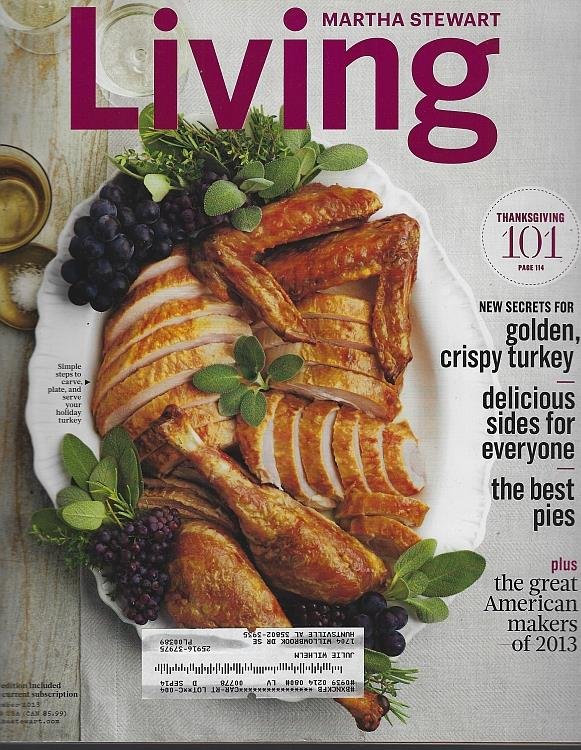 MARTHA STEWART LIVING MAGAZINE NOVEMBER 2013