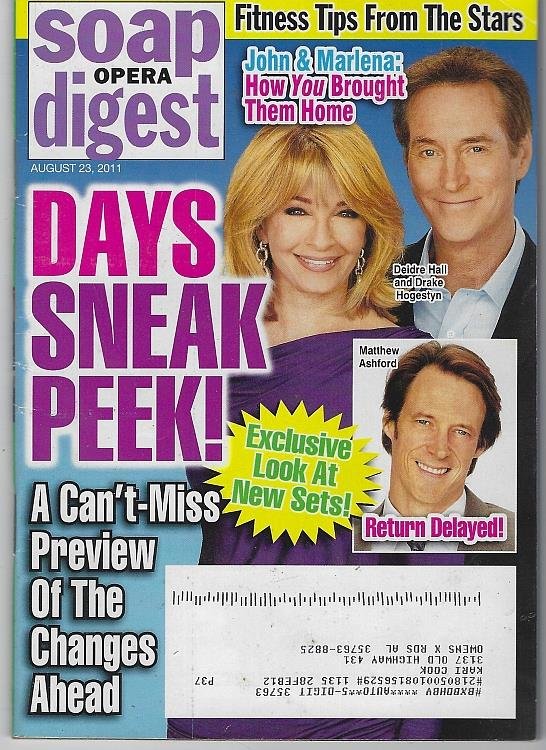 SOAP OPERA DIGEST AUGUST 23, 2011