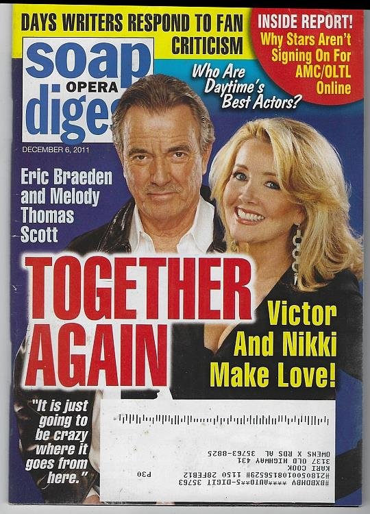 SOAP OPERA DIGEST DECEMBER 6, 2011