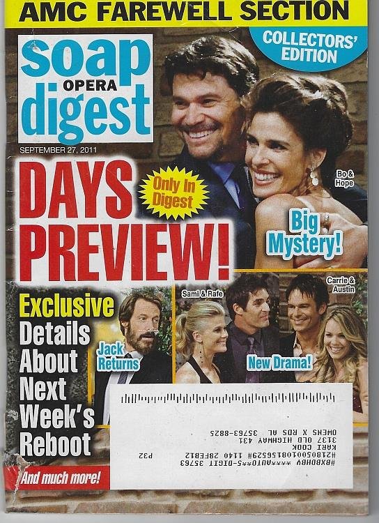 SOAP OPERA DIGEST SEPTEMBER 27, 2011