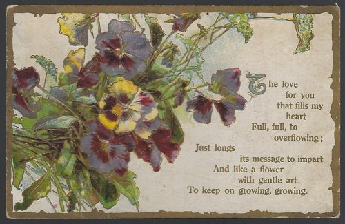 BOUQUET OF PANSIES THE LOVE FOR YOU