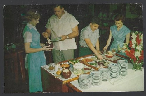 CRESCENT HOTEL, SALAD CART, EUREKA SPRINGS, ARKANSAS