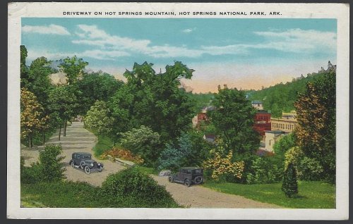 DRIVEWAY ON HOT SPRINGS MOUNTAIN, HOT SPRINGS, ARKANSAS