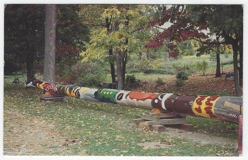 TOTEM POLE, LAKE WAPUSUN CAMPGROUND, SHREVE, OHIO