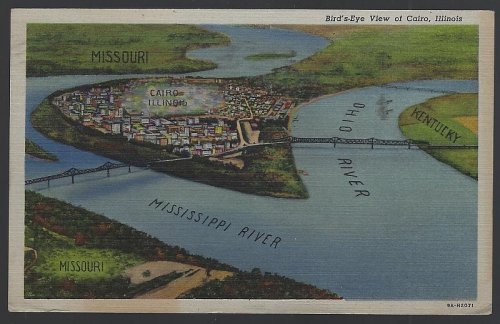 BIRD'S EYE VIEW OF CAIRO, ILLINOIS