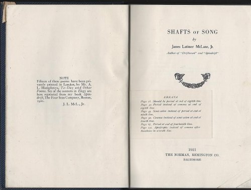 SHAFTS OF SONG
