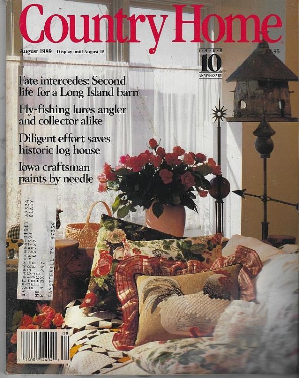 COUNTRY HOME MAGAZINE AUGUST 1989
