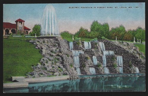 ELECTRIC FOUNTAIN IN FOREST PARK, ST. LOUIS, MISSOURI