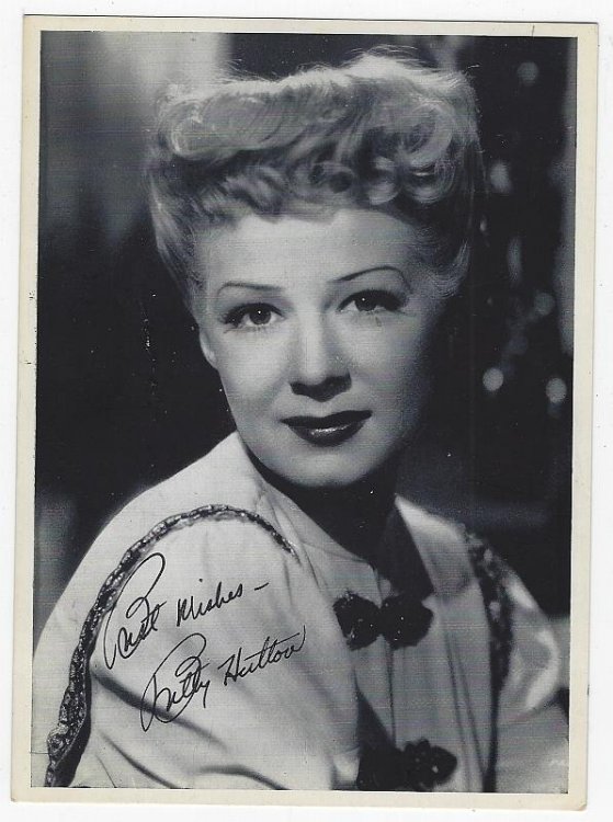 PHOTOGRAPH OF BETTY HUTTON