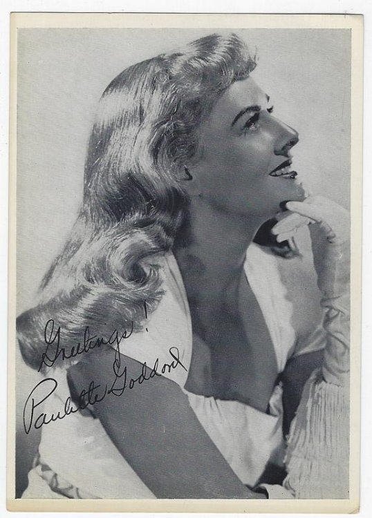 PHOTOGRAPH OF PAULETTE GODDARD