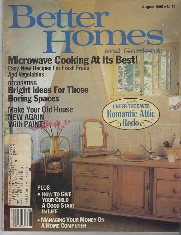 BETTER HOMES AND GARDENS MAGAZINE AUGUST 1985
