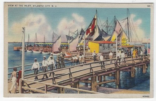 VIEW AT THE INLET PIER, ATLANTIC CITY, NEW JERSEY