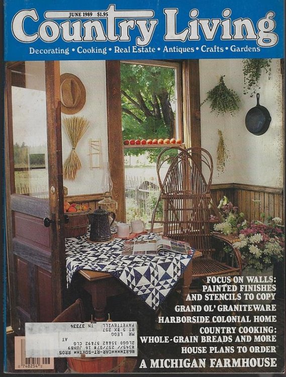 COUNTRY LIVING MAGAZINE JUNE 1989