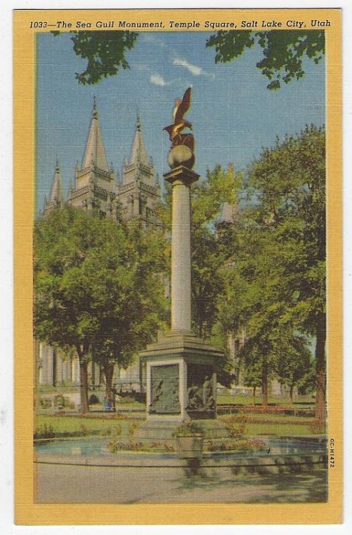 SEAGULL MONUMENT, TEMPLE SQUARE, SALT LAKE CITY, UTAH