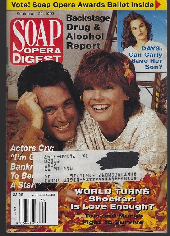 SOAP OPERA DIGEST SEPTEMBER 29, 1992