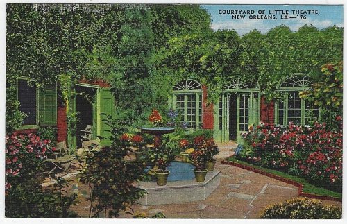 COURTYARD, LE PETIT THEATRE DU VIEUX CARRE, NEW ORLEANS, LOUISIANA