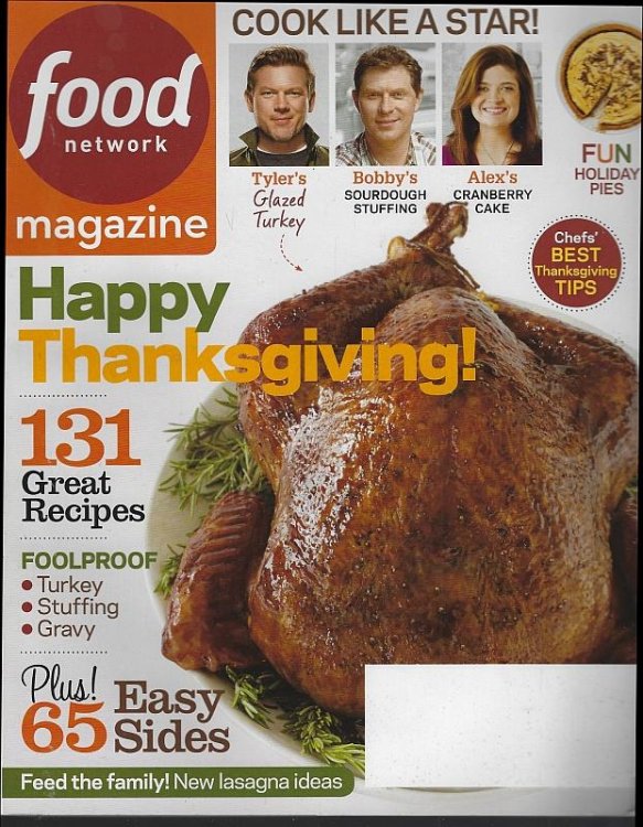 FOOD NETWORK MAGAZINE NOVEMBER 2013