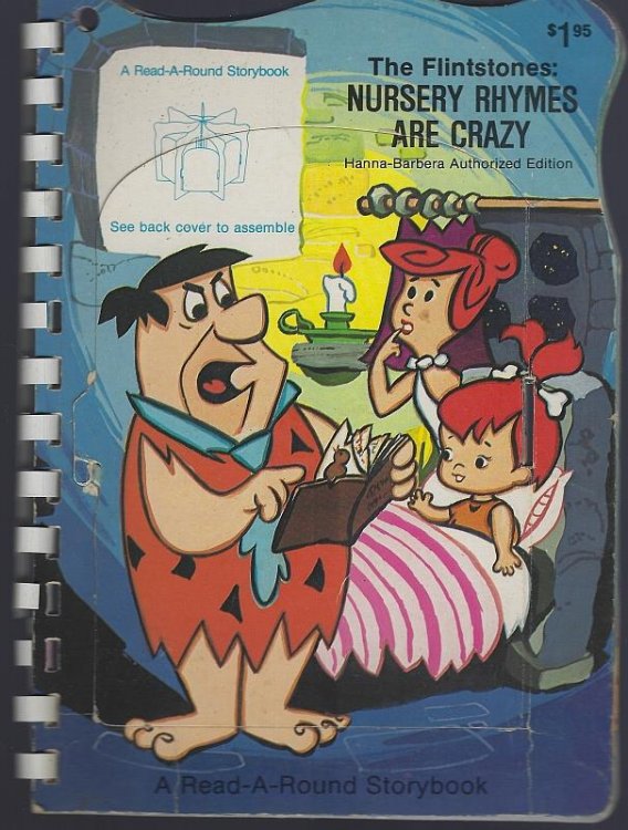 FLINTSTONES NURSERY RHYMES ARE CRAZY Read-A-Round Storybook