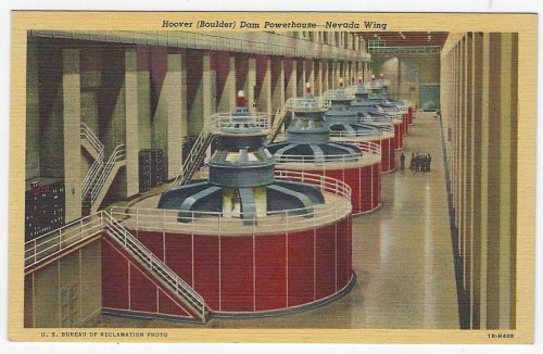 HOOVER (BOULDER) DAM POWERHOUSE, BOULDER CITY, NEVADA