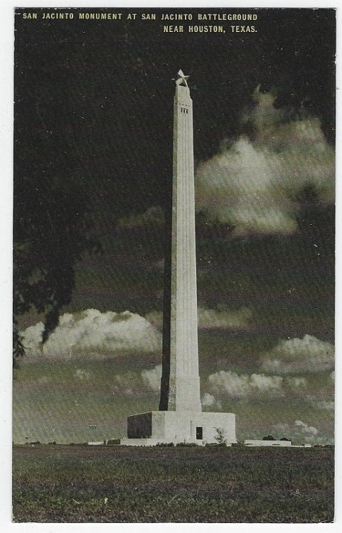 SAN JACINTO MONUMENT AT SAN JACINTO BATTLEGROUND, NEAR HOUSTON, TEXAS