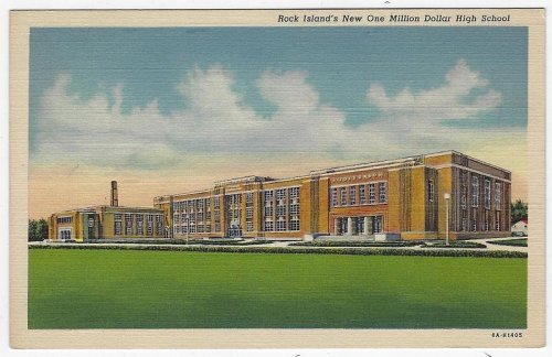 ROCK ISLAND'S NEW ONE MILLION DOLLAR HIGH SCHOOL, ILLINOIS