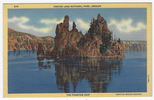 PHANTOM SHIP, CRATER LAKE NATIONAL PARK OREGON
