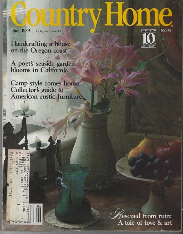 COUNTRY HOME MAGAZINE JUNE 1989