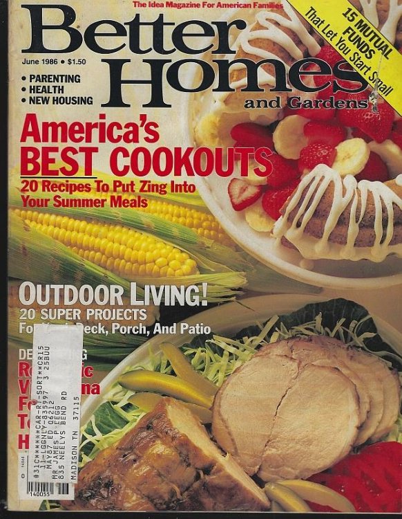 BETTER HOMES AND GARDENS MAGAZINE JUNE 1986