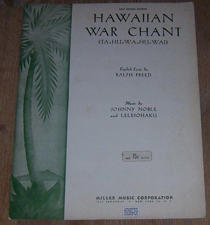 HAWAIIAN WAR CHANT Ta Hu Wa Hu Wai