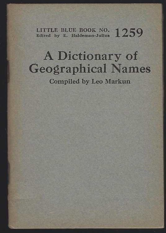 DICTIONARY OF GEOGRAPHICAL NAMES